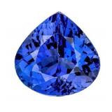 GIA Certified Pear 4.03 ct Violet-Blue Tanzanite