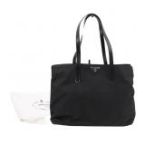 Prada Tessuto x Leather Tote Bag
