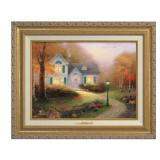 Blessings of Autumn Framed Canvs by Thomas Kinkade