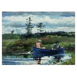 The Blue Boat LTD EDT Canvas By Winslow Homer