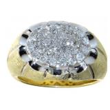 Kentucky Cluster 1.00 ct Gent's Diamond Ring