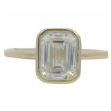 14kt Gold 2.00 ct Emerald Cut VS Lab Diamond Ring