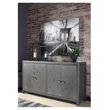 ASHLEY ROCK RIDGE 67' GUN METAL ACCENT CABINET