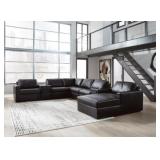 Modmax 2 8-Piece Leather Sectional Chaise & Audio