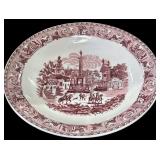 Beautiful Red & White Huge Bowl