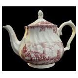 Red & White Tea Pot