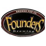 Metal FOUNDERS BREWING SIGN