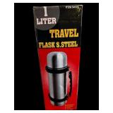 1 LITRE Stainless Steel TRAVEL FLASK