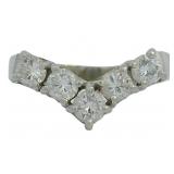 Platinum 3/5 ct Natural Brilliant VS Diamond Ring