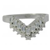 Platinum 0.51 ct Natural VS Diamond Ring