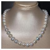 14kt Gold Natural 7 mm 16.5' Pearl Necklace