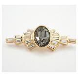 Yves Saint Laurent Color Stone Ribbon Brooch