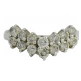 Platinum 3/4 ct Natural Brilliant Diamond Ring