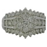 Platinum 1.00 ct Natural Brilliant Diamond Ring