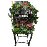 Decorated Wire Stand, Bunny & Basket