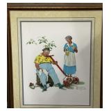 Framed Norman Rockwell Print