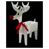 Homco Heavy Metal Reindeer Planter