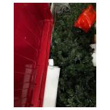 Estate Green Lighted Christmas Tree in Lidded