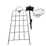 Garden Hose Holder & Hanging Flower Pot