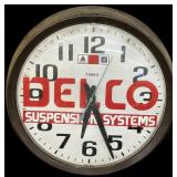 VINTAGE DELCO SUSPENSION SYSTEMS TIMEX WALL CLOCK