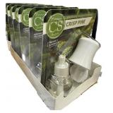 (6) Crisp Pine  Plug In Air Freshener wï¿½ Oil