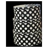 3 Stack of Polka Dot Hat Boxes