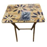 Temptations Blue & White TV Tray