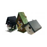 (3) Bird House Decor
