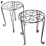 (2) Metal Stands