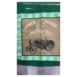 (4( John Deere  Pc Material & (4) JD QUILT Blocks