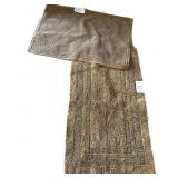(2) New Bath Rugs Brown
