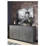 ASHLEY ROCK RIDGE 67' GUN METAL ACCENT CABINET
