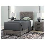 Ashley Twin Chevron Panel Bed Only