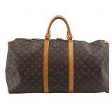 Louis Vuitton Monogram Keepall 55 Boston Bag