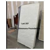 Twin XL Simmons Foundation