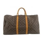 Louis Vuitton Monogram Keepall 55 Boston Bag