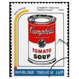 Campbell's Tomato Soup Stamp Canvas by Andy Warhol