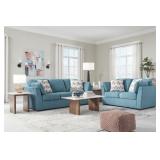 Ashley Keerwick Teal Sofa & Love Seat