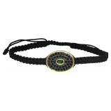 Genuine Peridot & Black Spinel Designer Bracelet