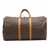 Louis Vuitton Monogram Keepall 55 Boston Bag