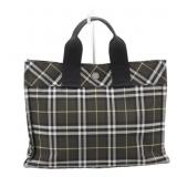 Burberry Checkered Tote Bag