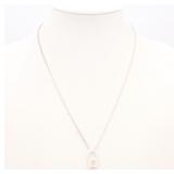 Louis Vuitton Silver Lock Necklace