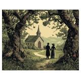 Chapel in the Wood Large Canvas by Studio Van Gogh