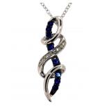Elegant Tanzanite & Diamond Pendant