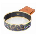 HERMES Emaille Bangle Bracelet