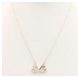 Tiffany & Co. Double Love Heart Necklace