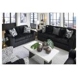 Luxuriously Soft Midnight Madness Sofa & Love Seat