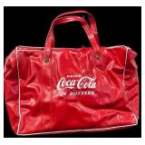 1960s Red Vinyl Insulated Tote Bag  for Coca-Cola