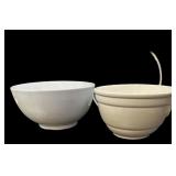 (2) Large Bowls & Plate