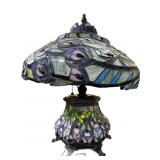 23 ï¿½ Stained, Leaded Glass Lamp
